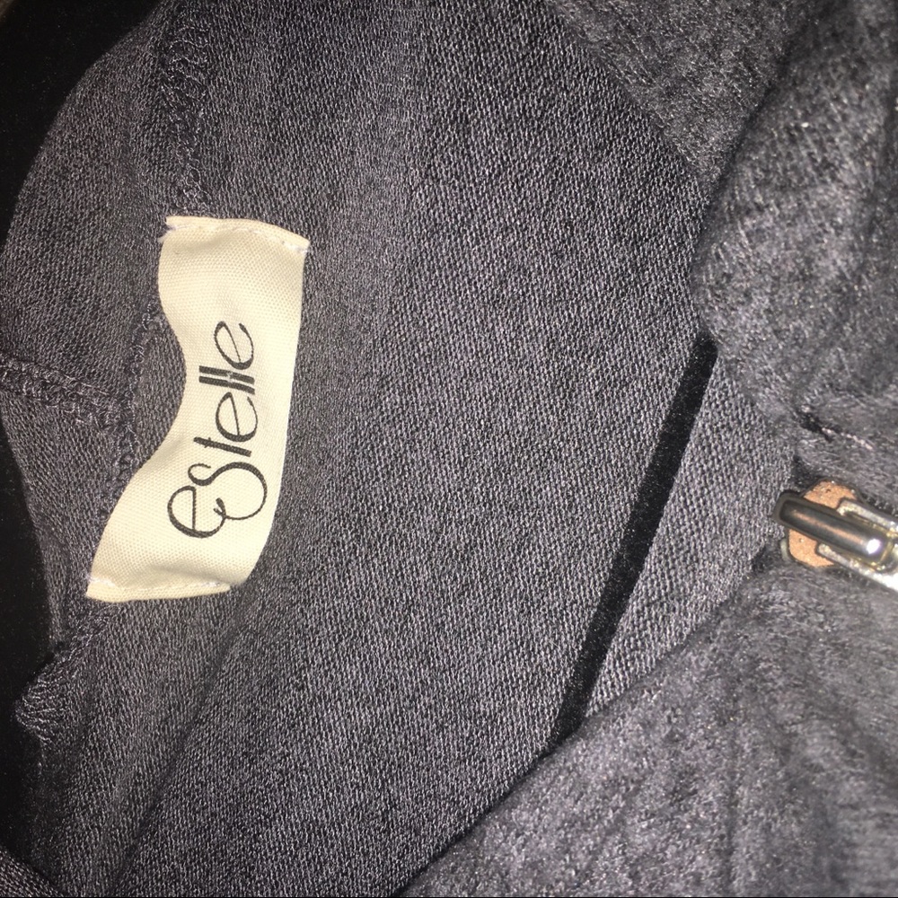 Estelle grey sweater, zip down